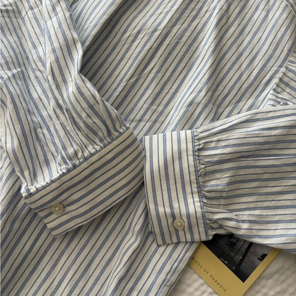 Trovata Beachy Coastal Striped Oversized Shirt - Picture 10 of 11